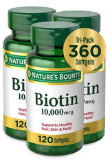Biotin 10,000 mcg supplement label