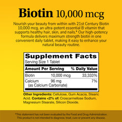Lifestyle image showing daily Biotin supplementation