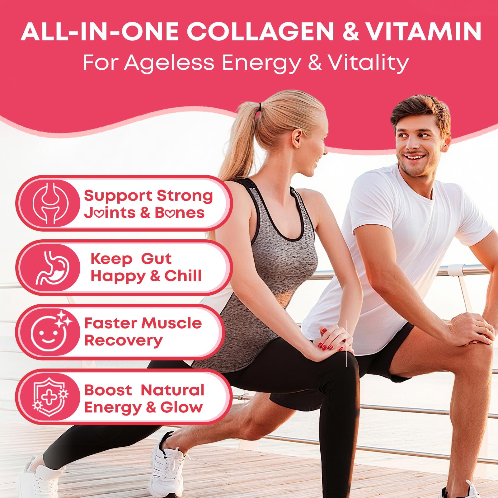 Biotin and Vitamin C enriched collagen gummies with hair and nails support