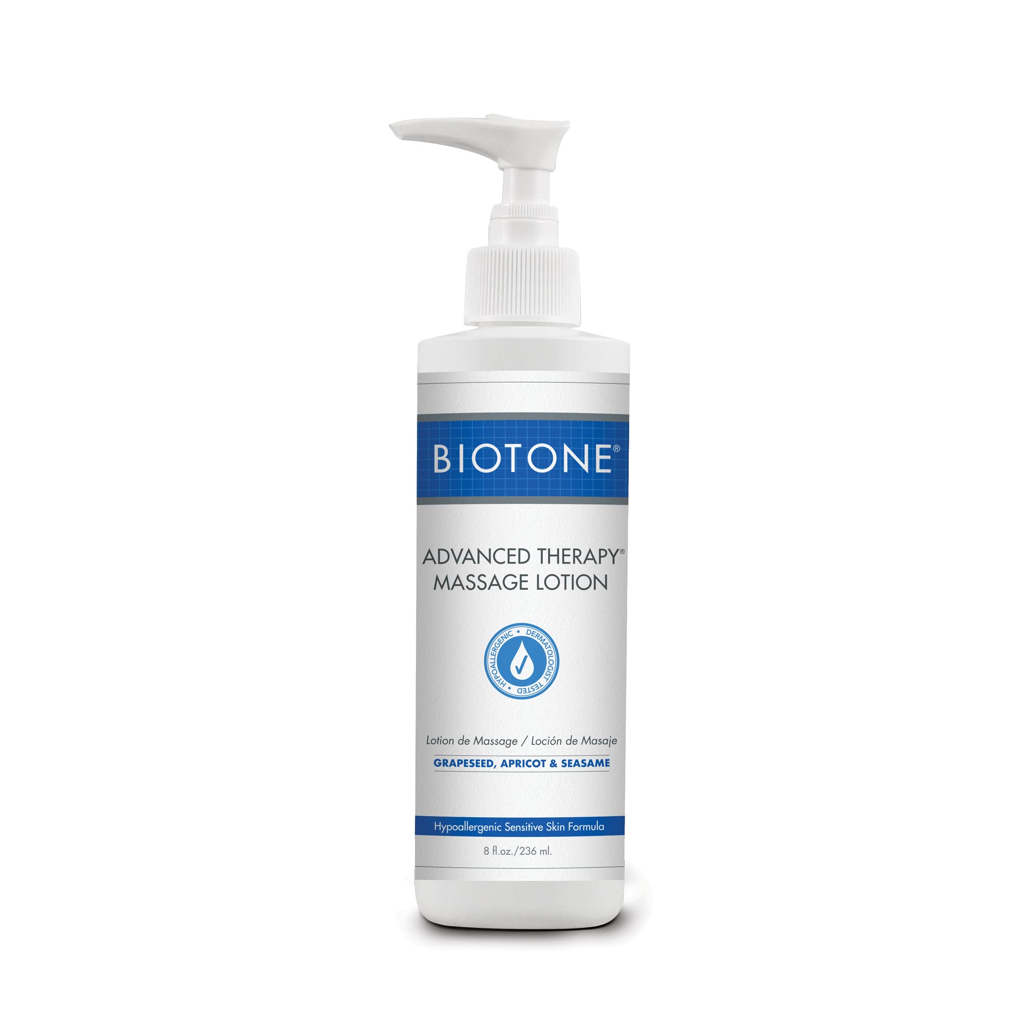 BIOTONE Advanced Therapy Massage Lotion bottle front view