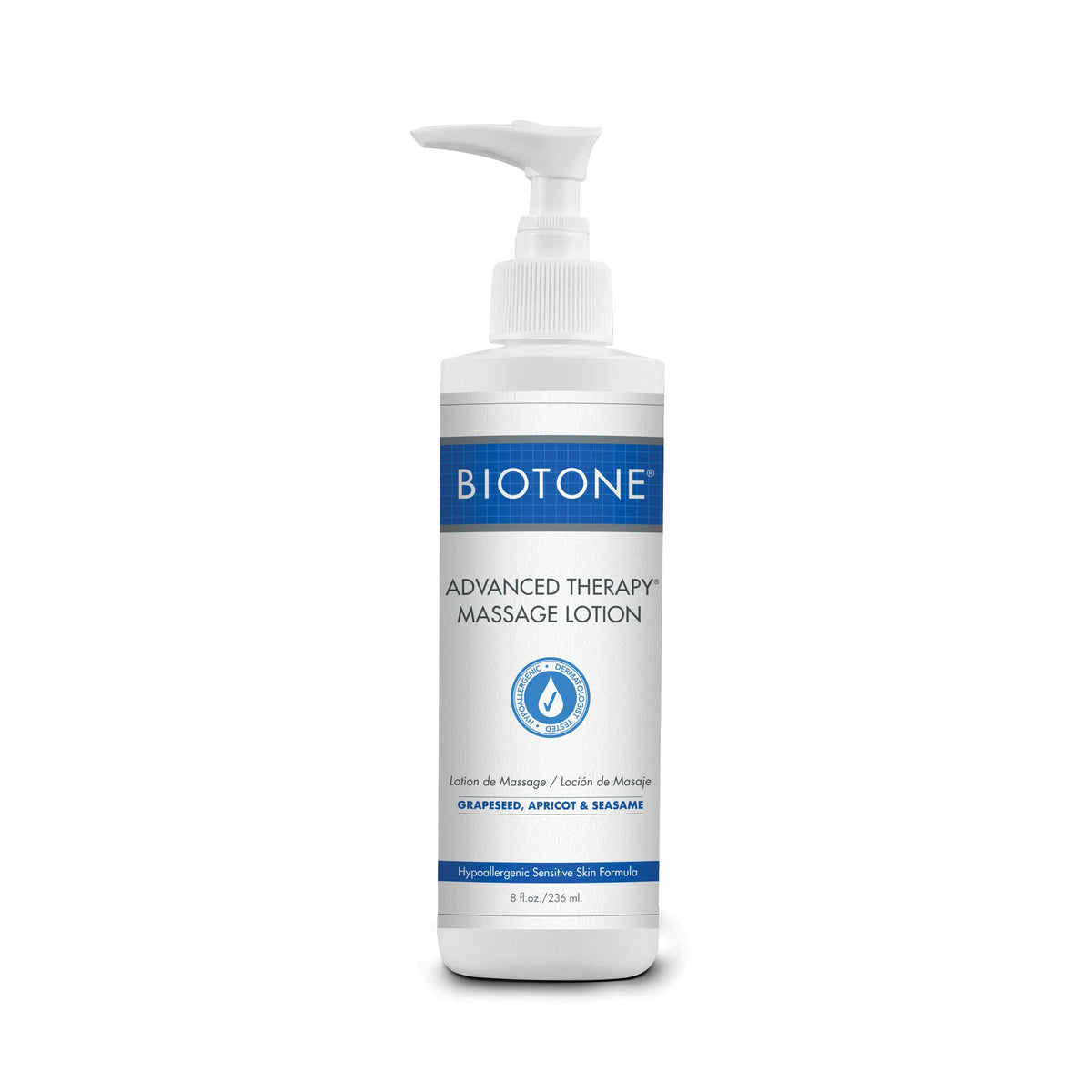 BIOTONE Advanced Therapy Massage Lotion bottle front view