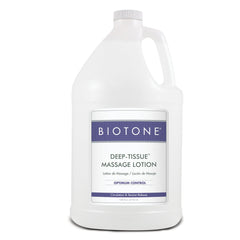 Front view of BIOTONE Deep Tissue Massage Lotion bottle