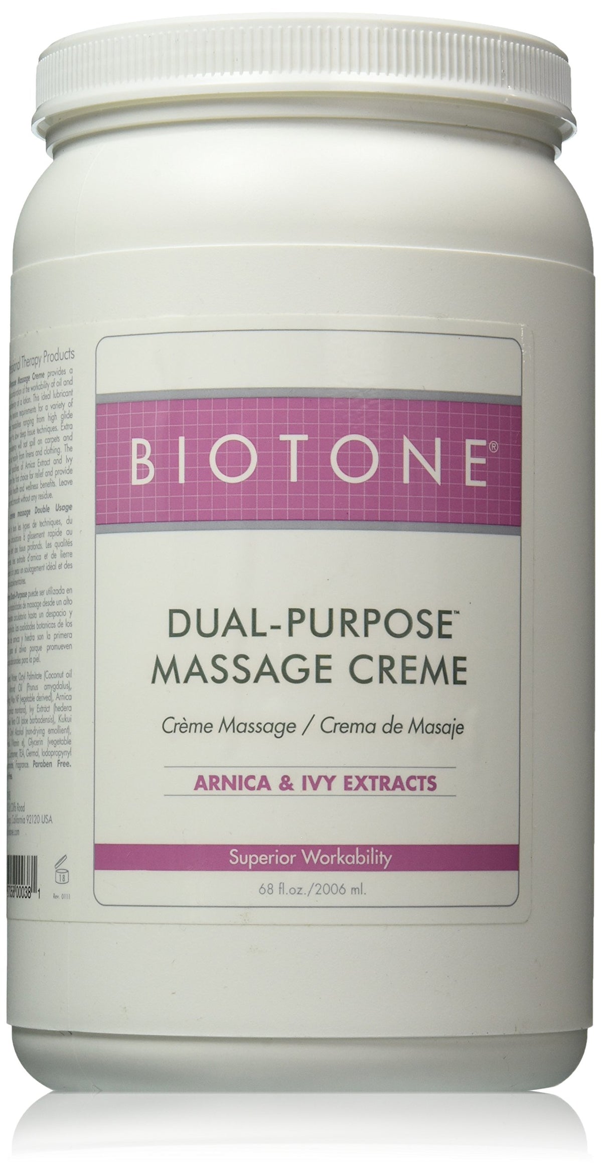 Biotone Dual-Purpose Massage Creme 68 oz bottle