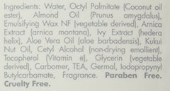 Close-up of Biotone massage creme texture and packaging