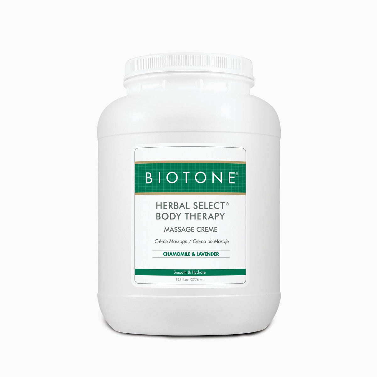Biotone Herbal Select Massage Creme – 128 Ounce full-body massage cream