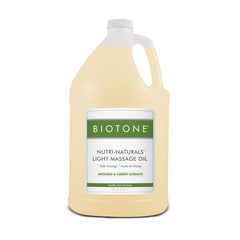BIOTONE Nutri Naturals Light Massage Oil Gallon bottle and label