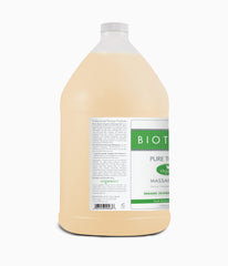 Close-up of Organic Jojoba Oil, Shea Butter, and Sesame Oil ingredients