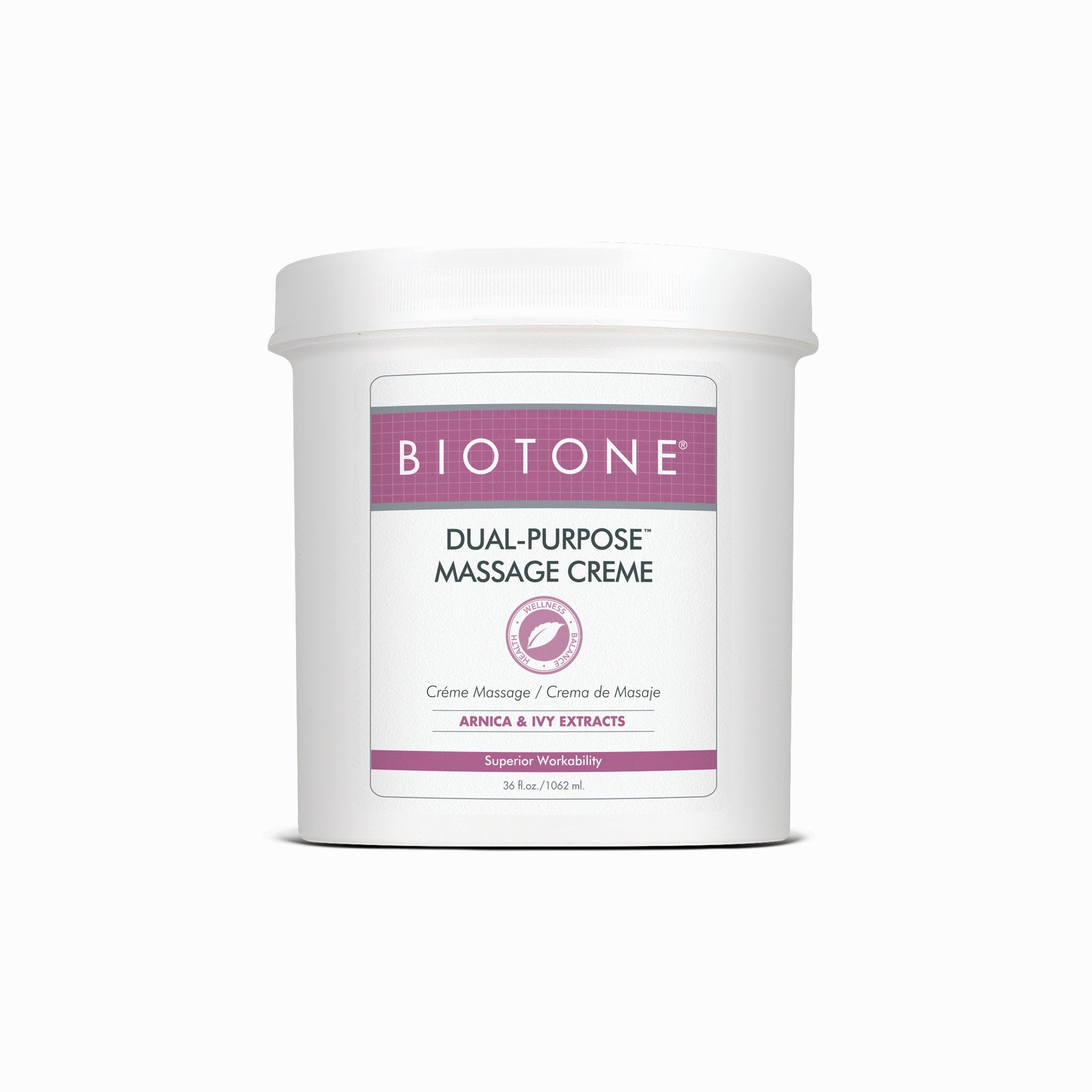 Biotone Dual-Purpose Massage Creme 36 oz jar - smooth glide
