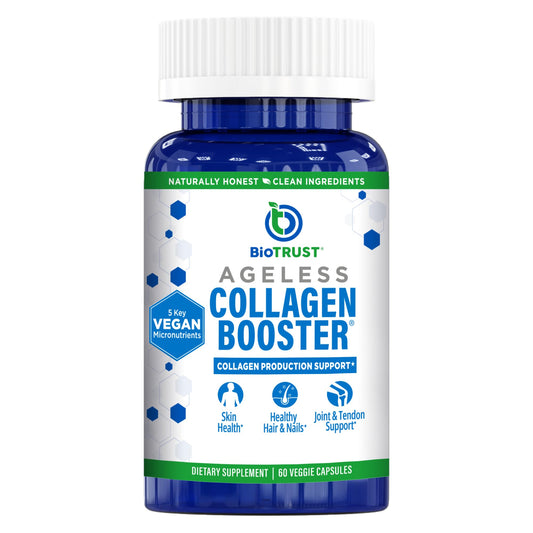 BioTrust Ageless Collagen Booster bottle and label