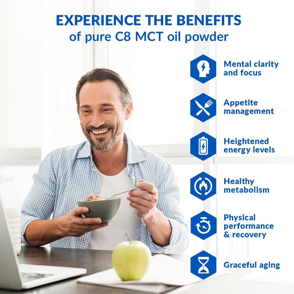 Coffee cup with BioTrust Keto Elevate for smooth energy.