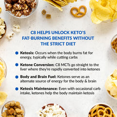 BioTrust Keto Elevate coffee cup with creamy vanilla flavor.