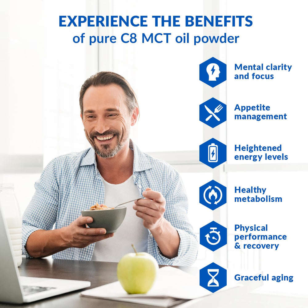 BioTrust Keto Elevate vanilla pour demonstrating versatile mixability.