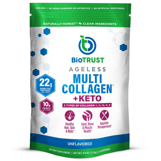 BioTrust Multi Collagen with Keto MCT Oil packaging