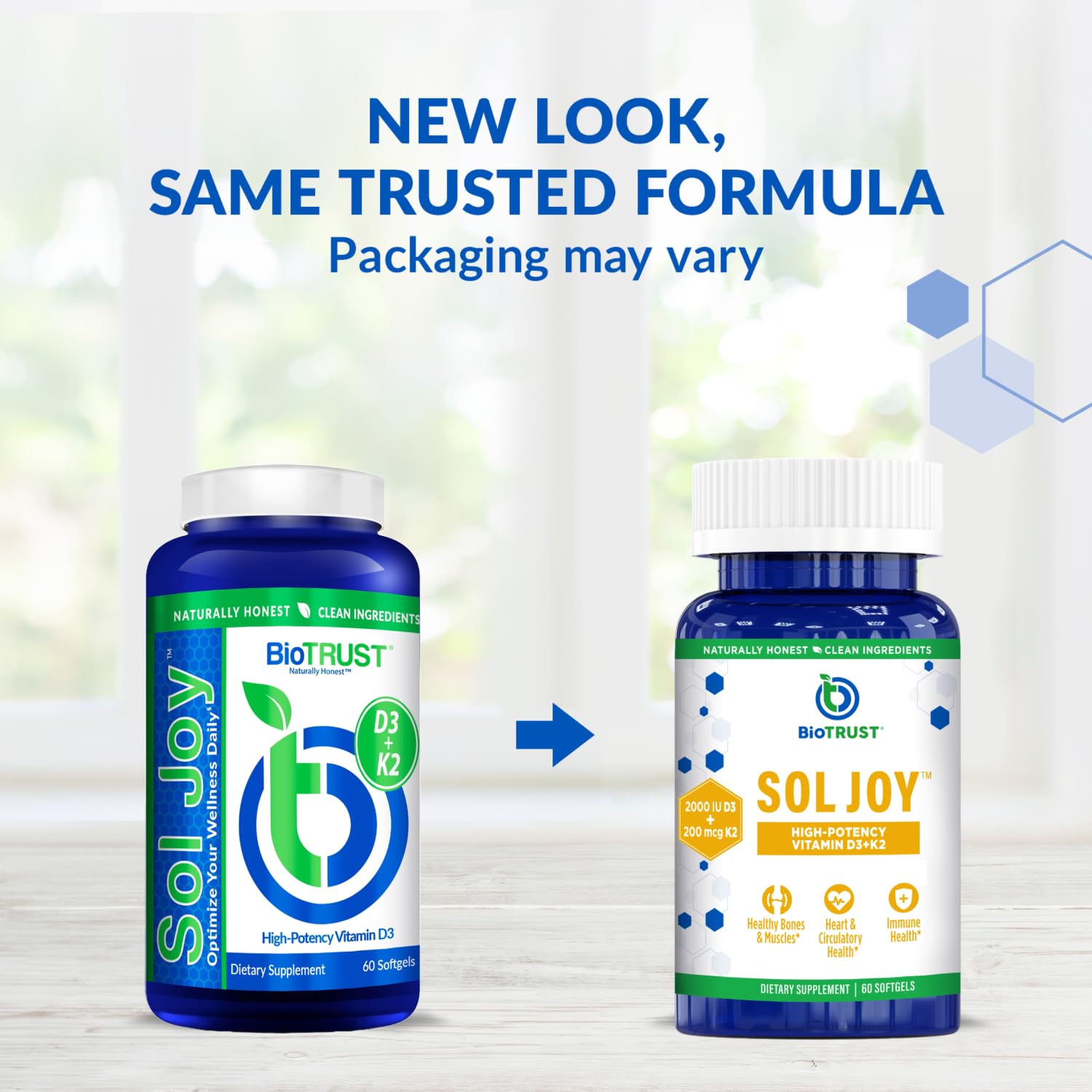 Sol Joy bottle and softgel capsules