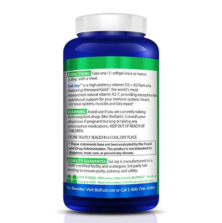 Sol Joy softgels inside bottle
