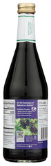 Close-up of Biotta Naturals Elderberry Juice bottle