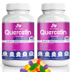 BioVitalica Quercetin Gummies front jar view for daily immune support.