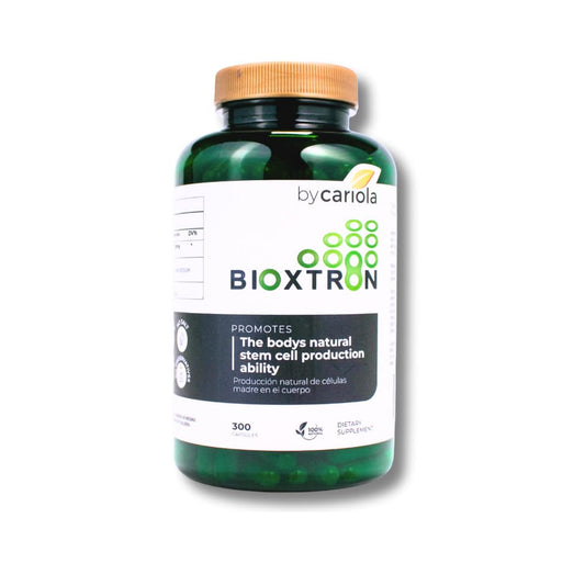 Bioxtron AFA Stem Cell Supplement bottle and label – front view