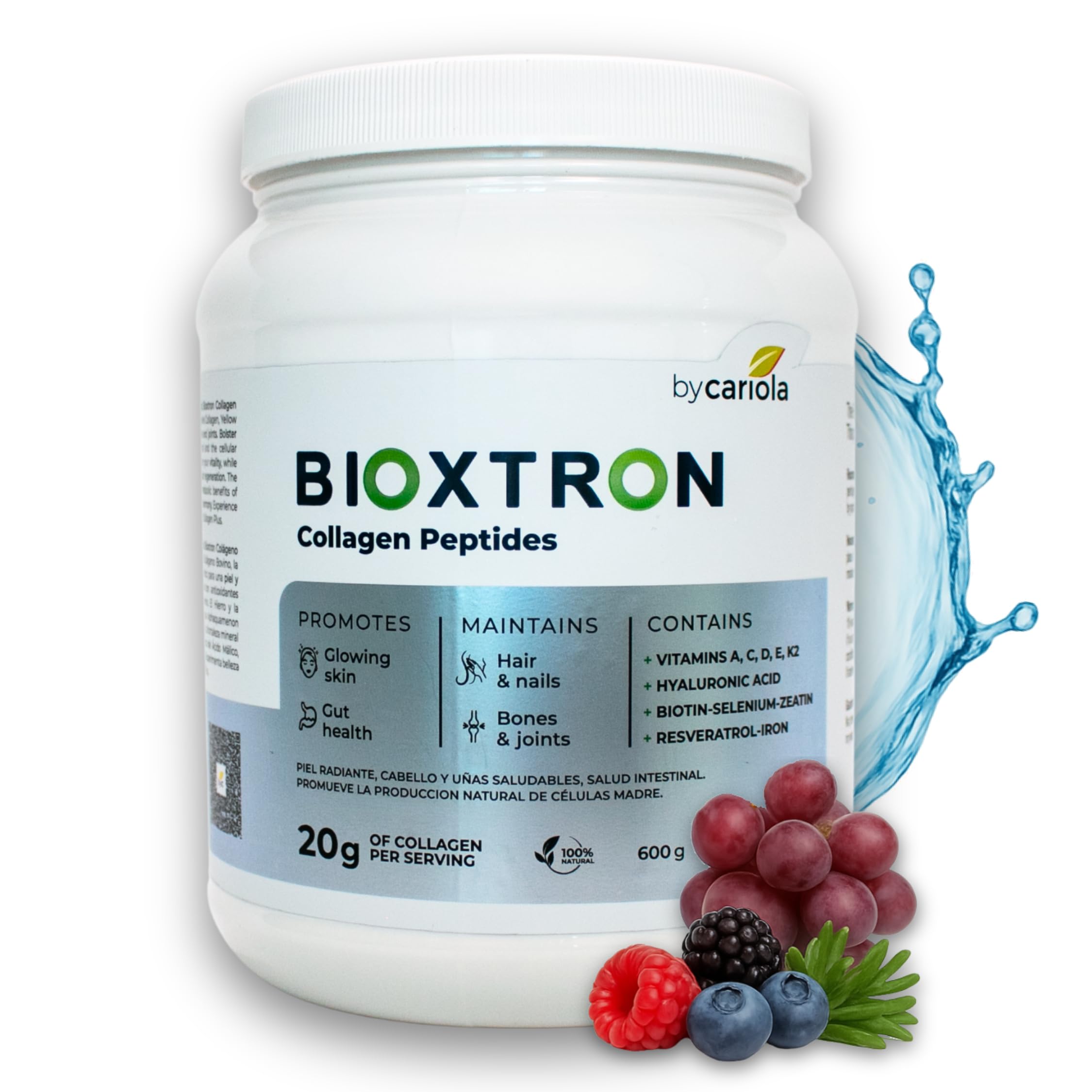 Bioxtron Collagen Peptides Powder unflavored 600g packaging