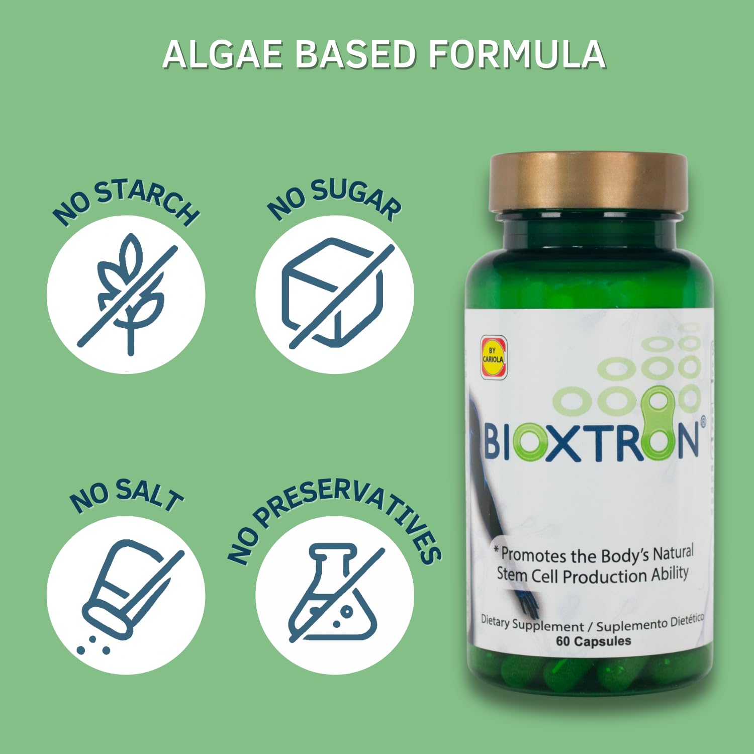 Immune support and antioxidant protection visuals for Bioxtron