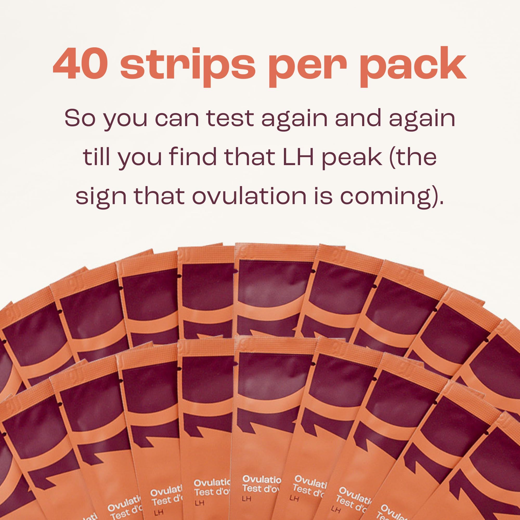 Photo-ready card for daily ovulation tracking