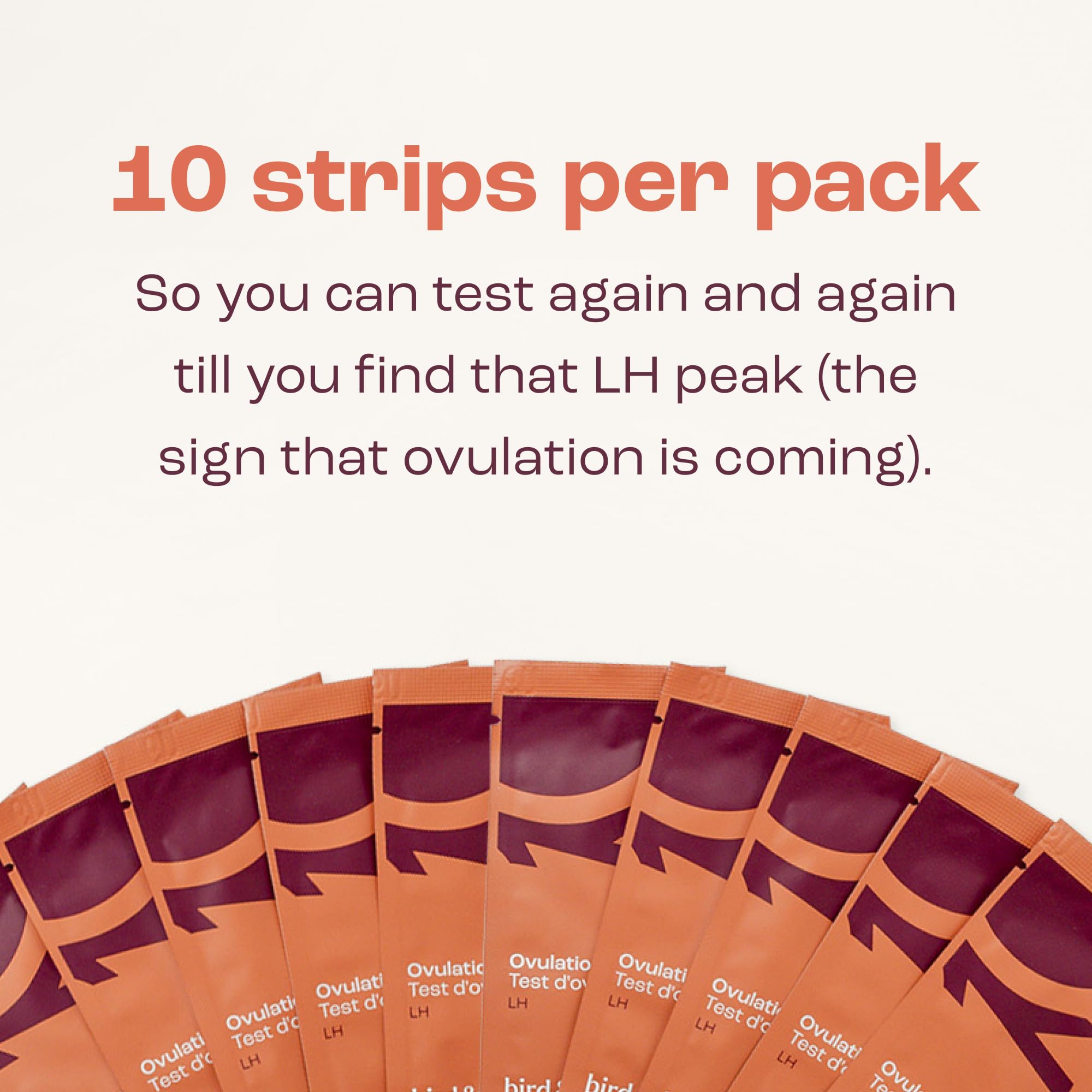 Dip the LH strip into a urine sample