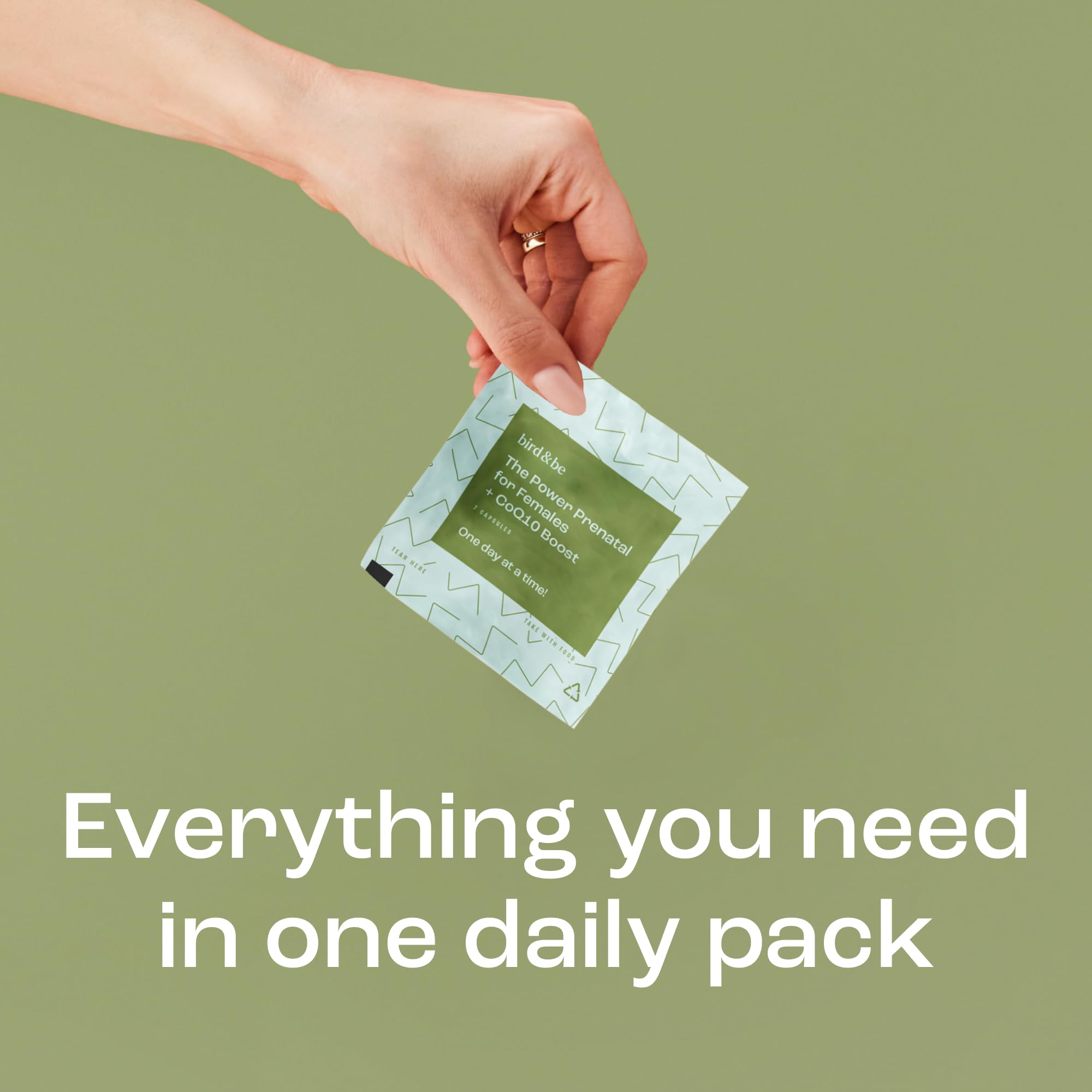 Grab-and-go daily prenatal packs for convenience