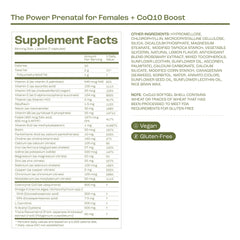 Lifestyle shot of healthy prenatal vitamins for fertility support
