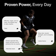 Athlete preparing a shake with Birdman creatine powder