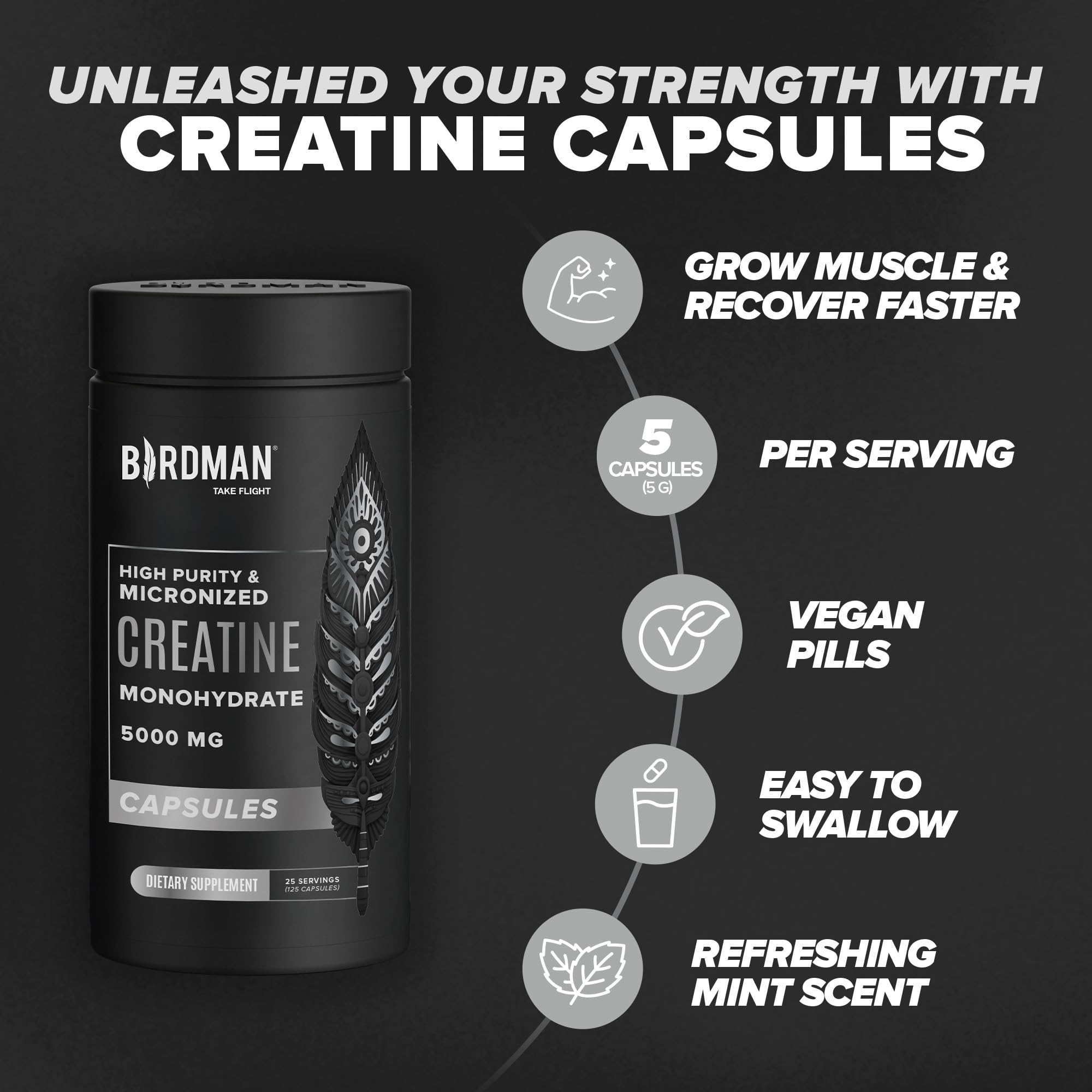 Serving suggestion with capsules on workout mat