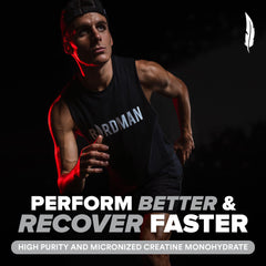 Nutrition facts panel for Birdman Creatine Monohydrate