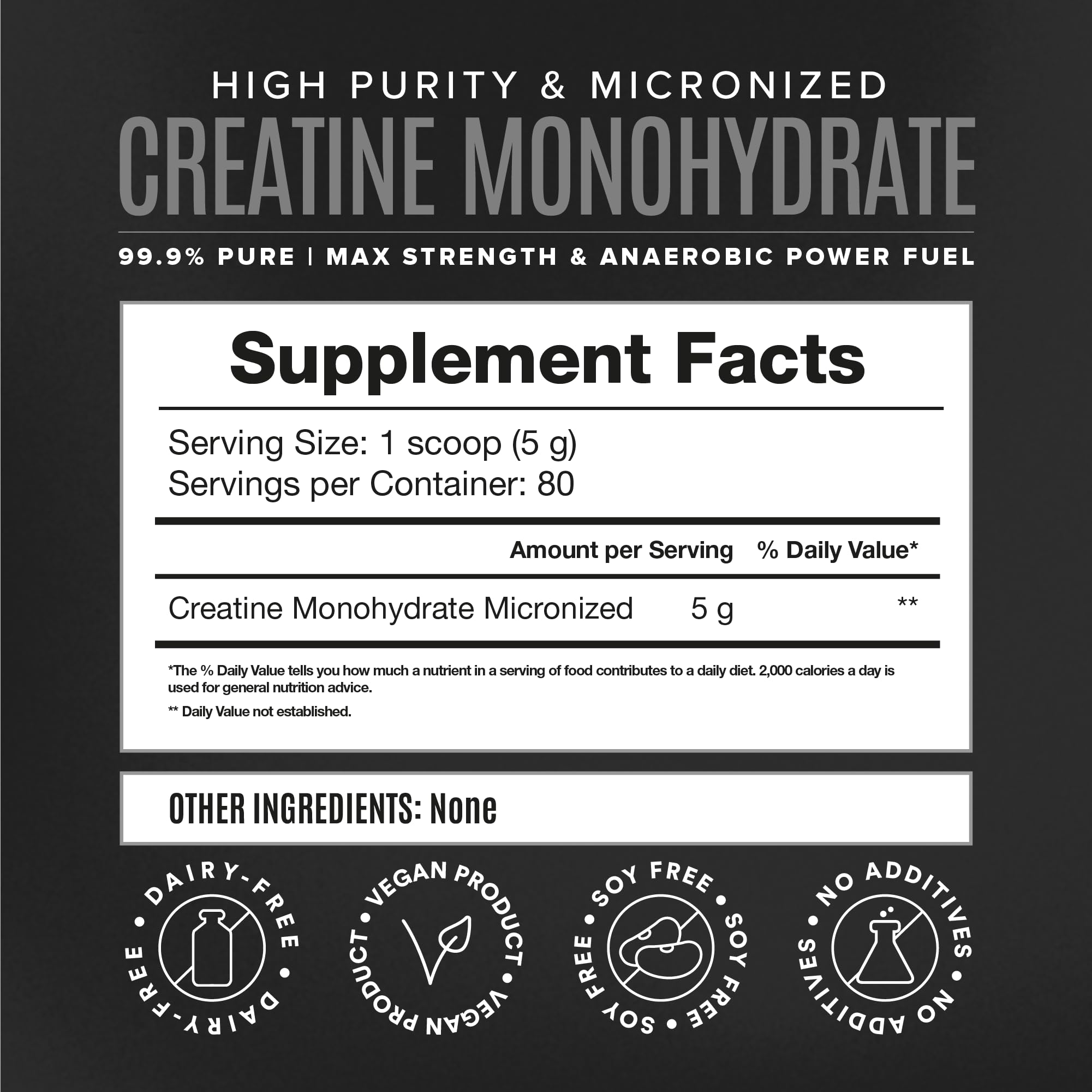Post-workout recovery with creatine supplement