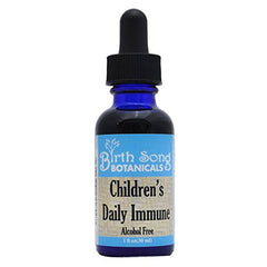 Front view of Birth Song Botanicals Children's Immune Tincture bottle (1oz)