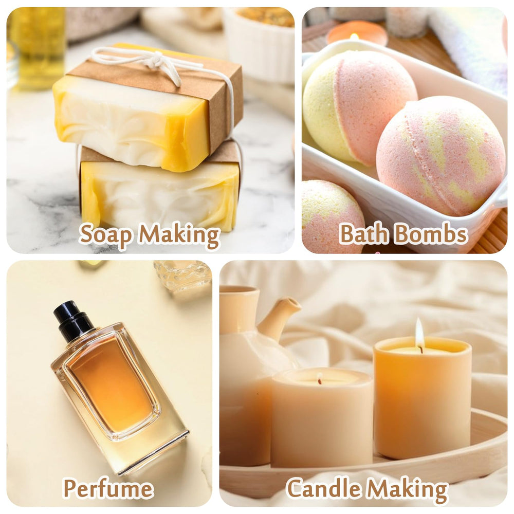 Soap, lotion and bath bomb crafting with fragrance oil