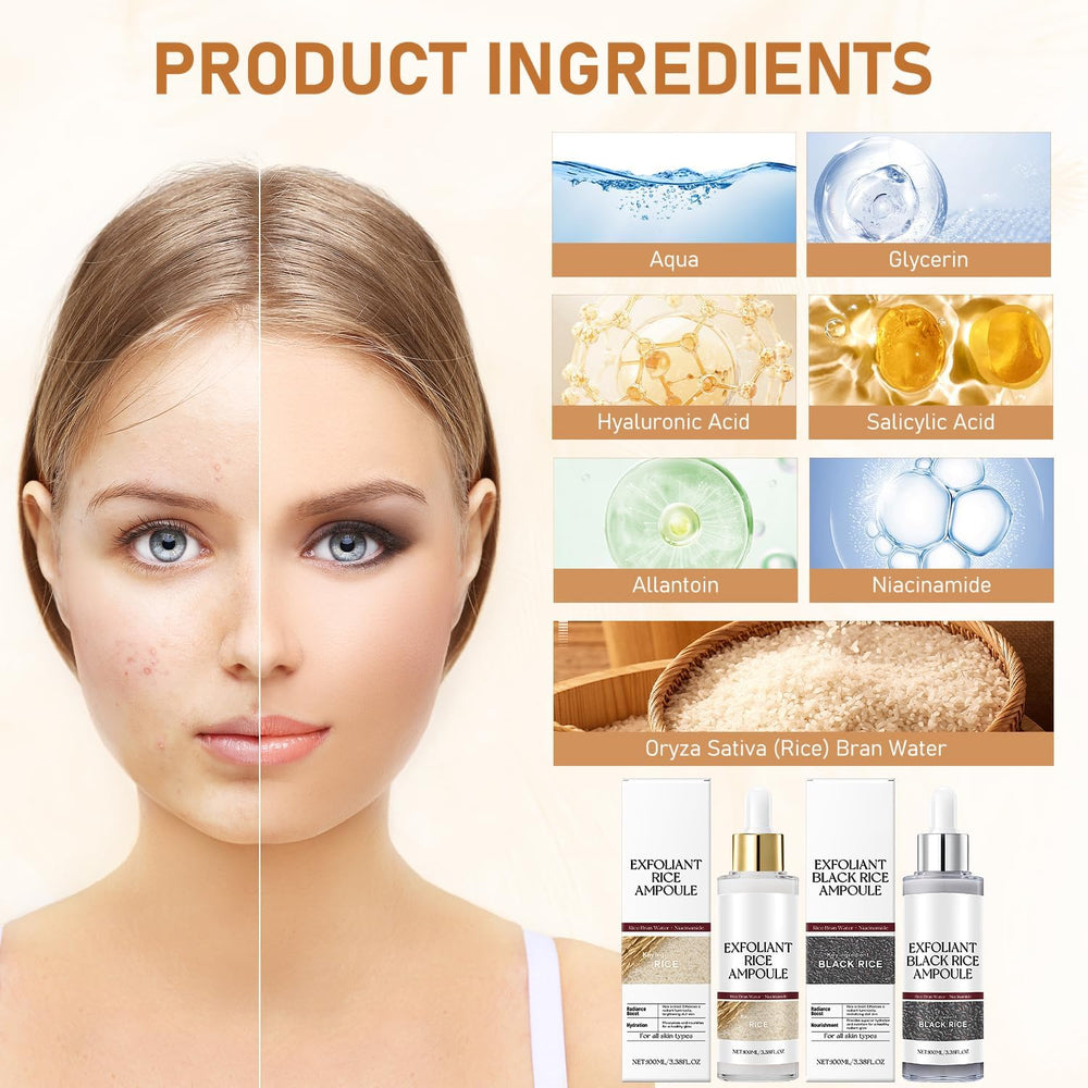 Birunwer White Rice Exfoliant bottle brightens and refreshes skin.