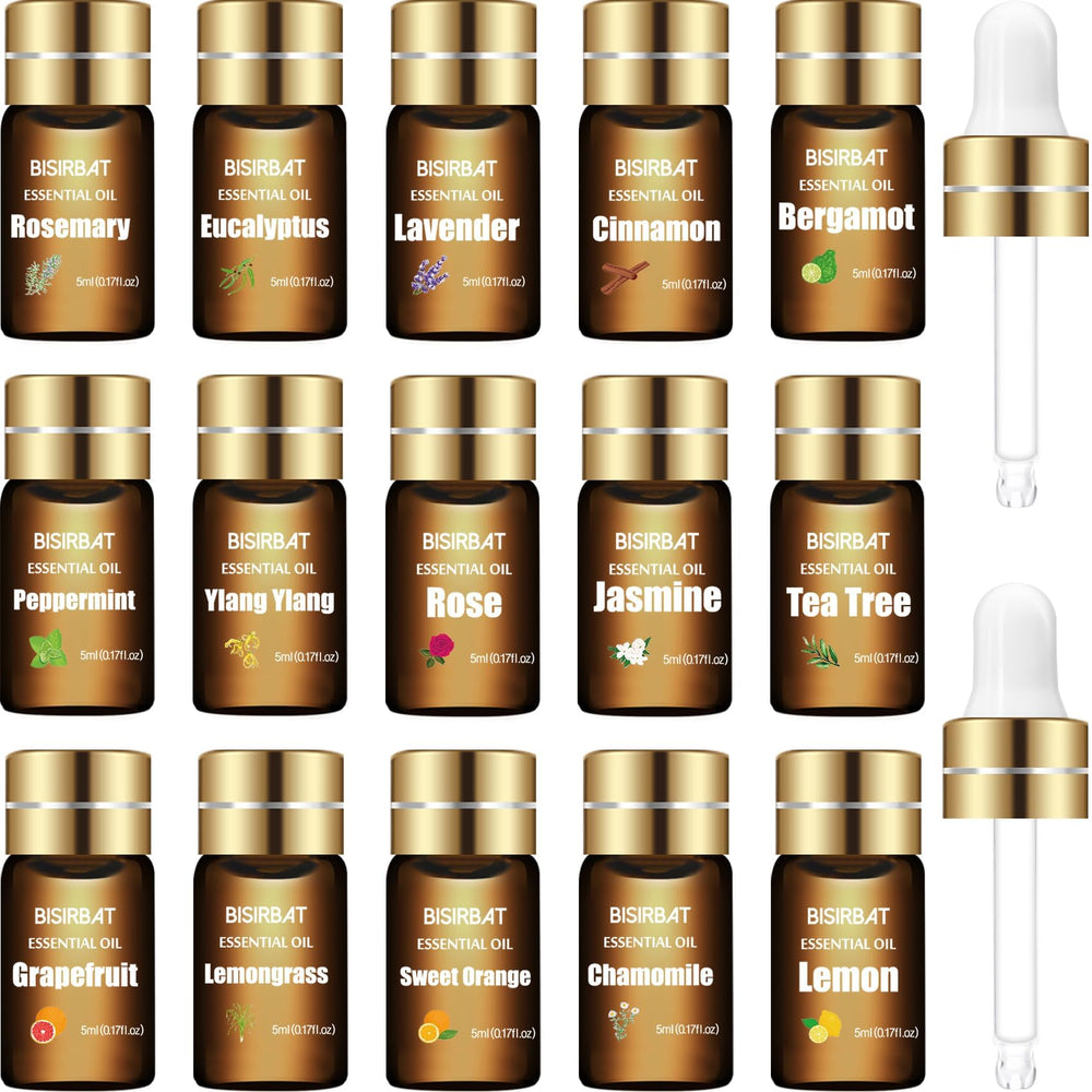 BISIRBAT 15-piece essential oil set packaging