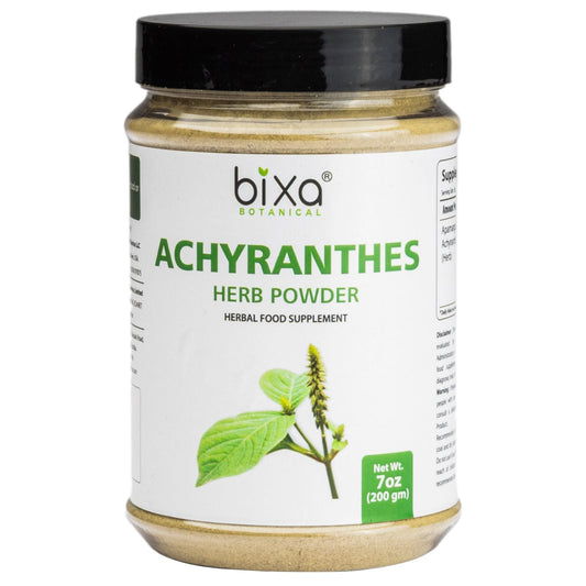 Bixa Botanical Achyranthes Aspera powder 200 g jar label