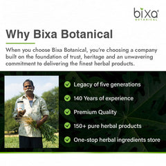 Bixa Botanical gluten-free and non-GMO badge on the label.