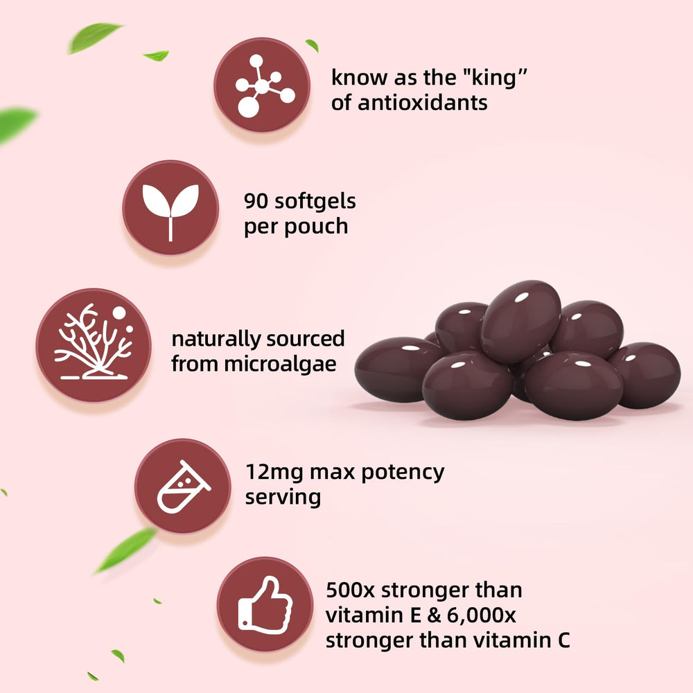 Haematococcus pluvialis microalgae illustration for astaxanthin source