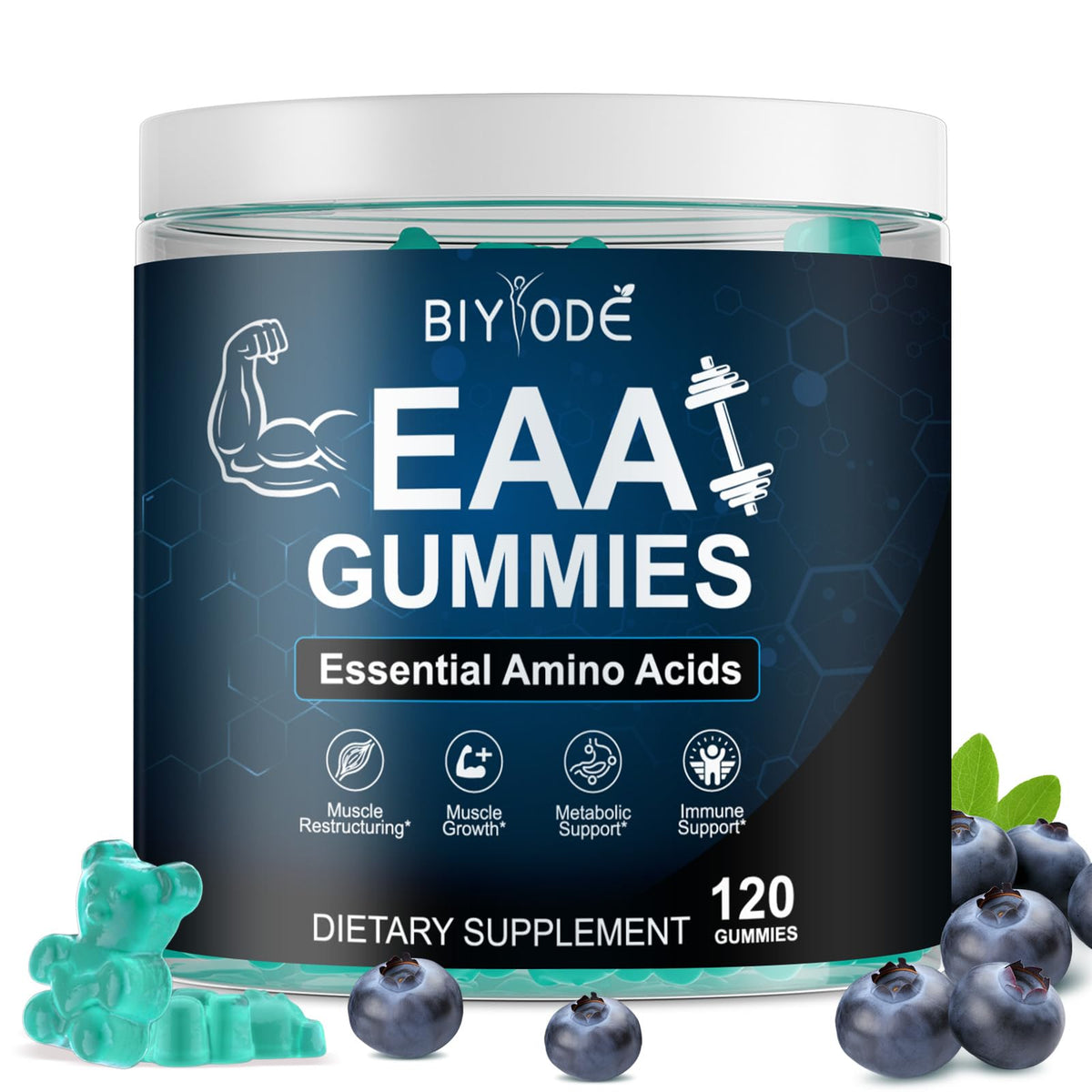 BIYODE EAA Gummies bottle front view