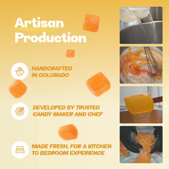 Orange and vanilla Dreamsicle candy texture