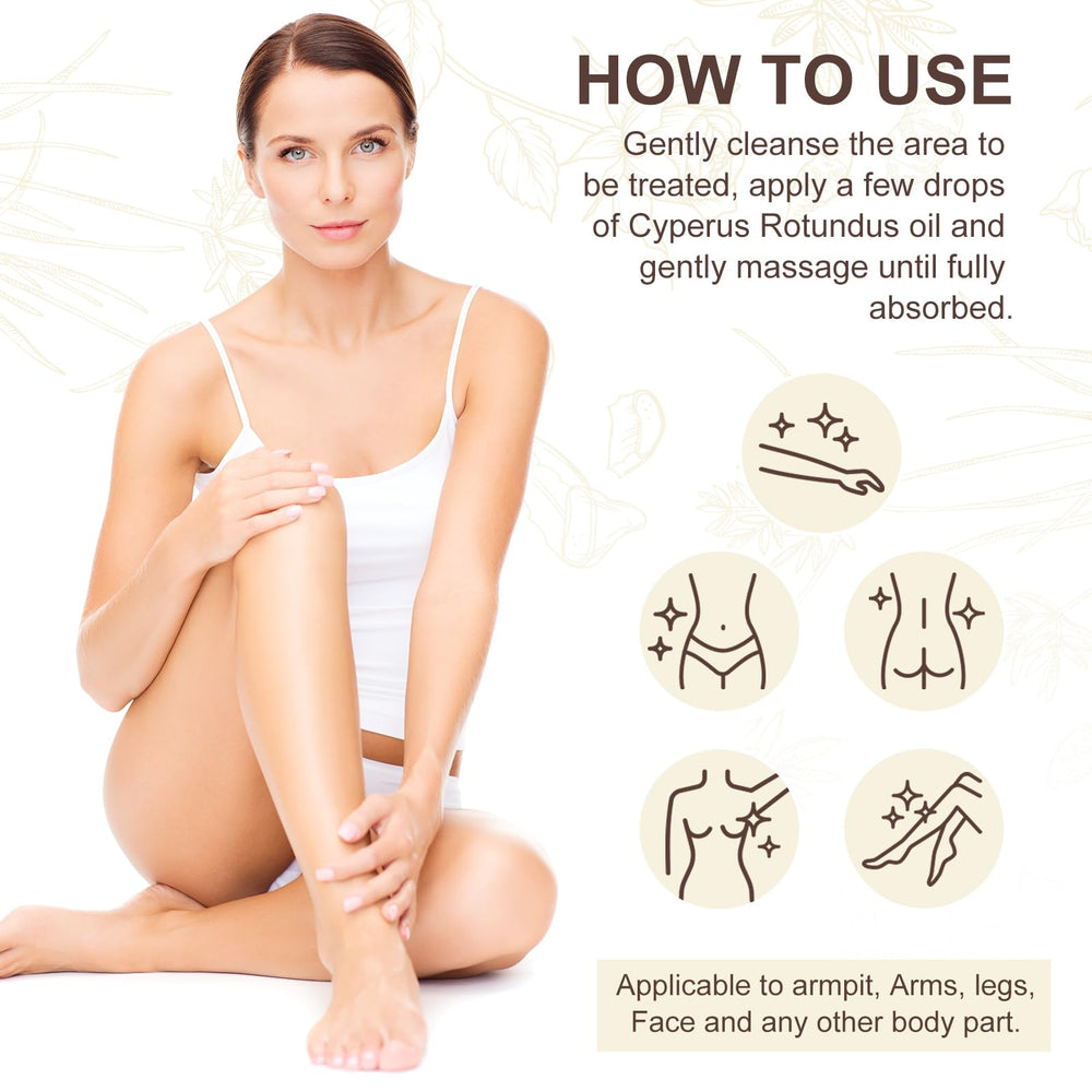 BKKTfBWK Cyperus Rotundus Oil massage close-up aids soothing after hair removal
