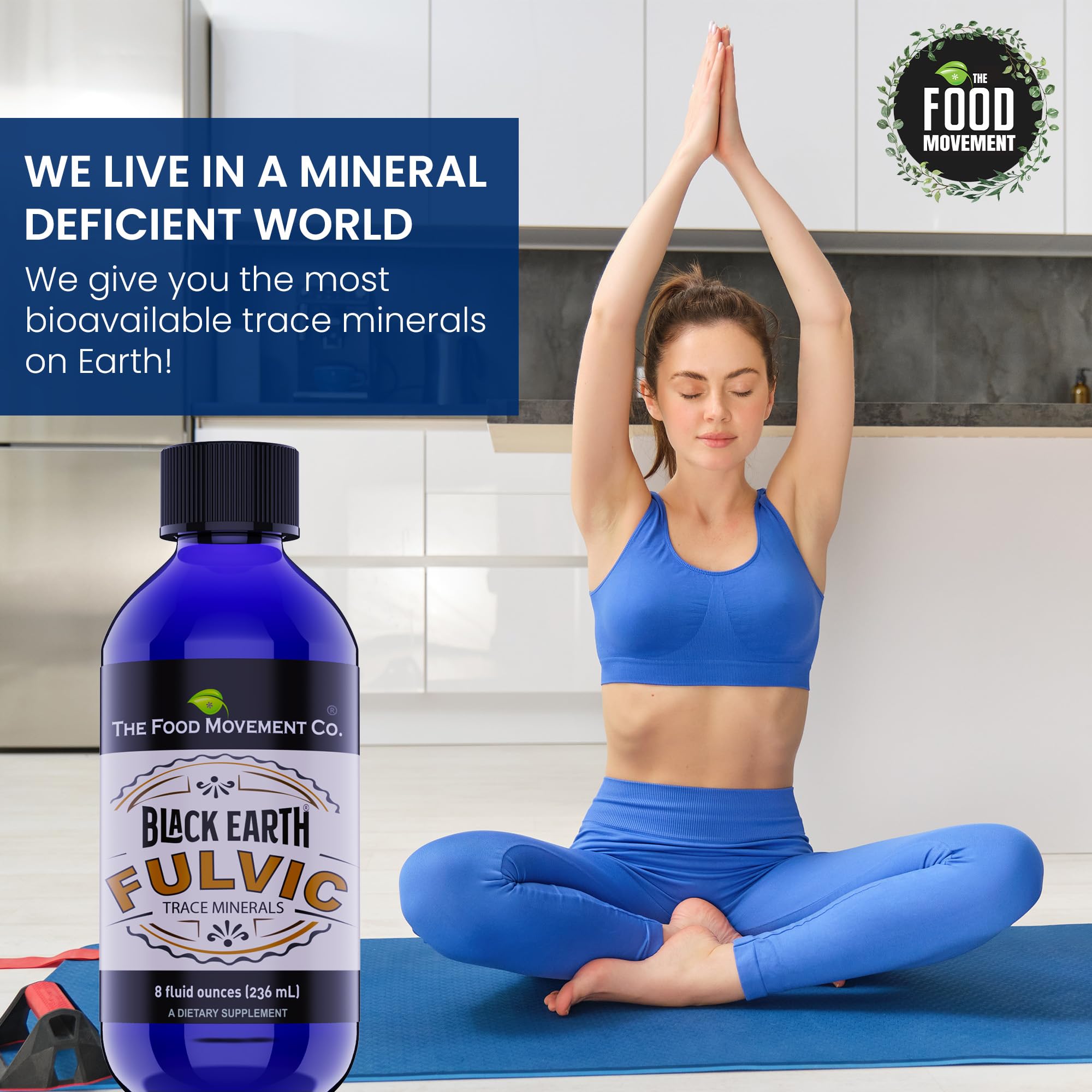 USA-sourced fulvic minerals label on bottle