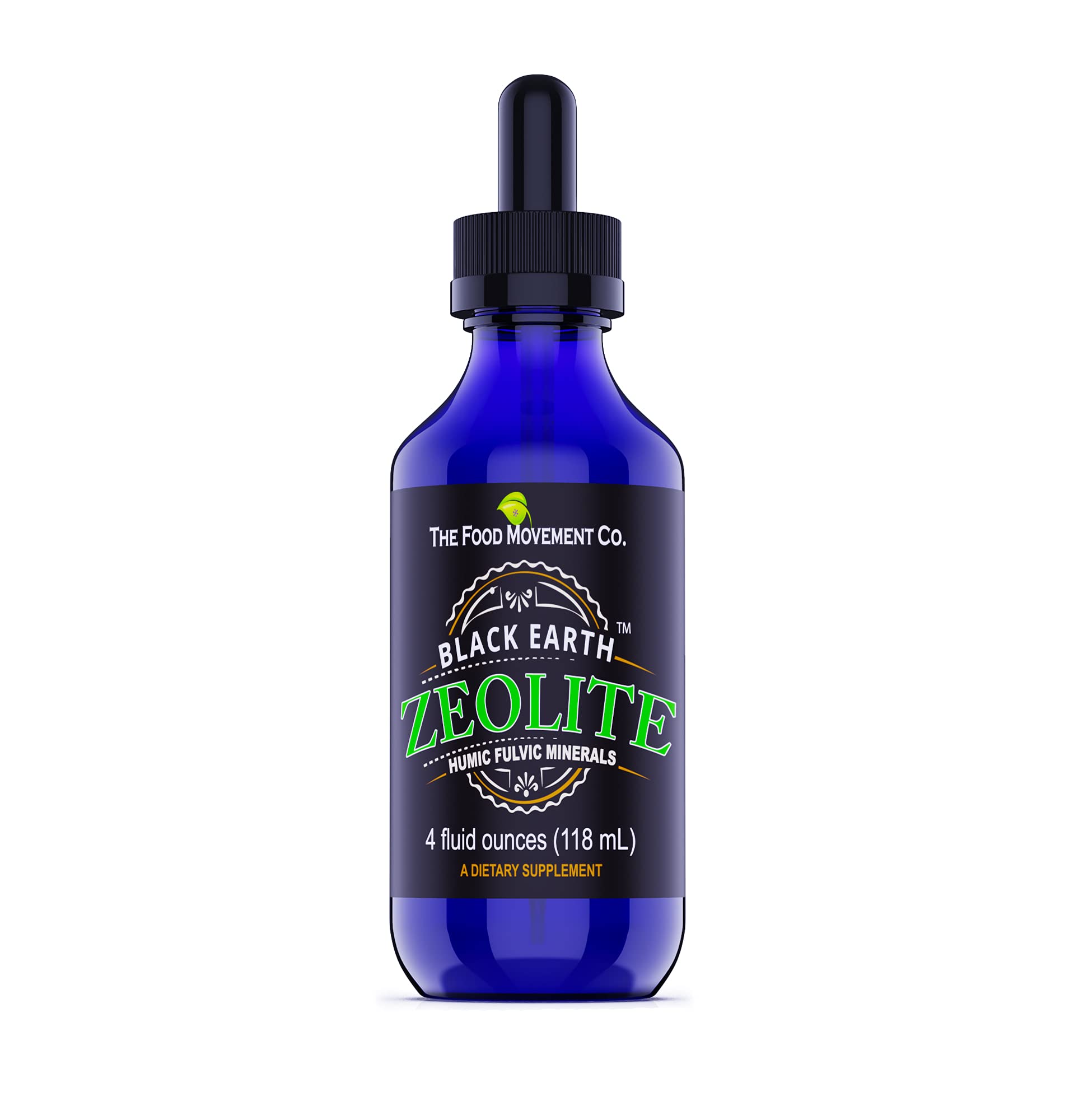 Black Earth Zeolite liquid drops 4 oz bottle
