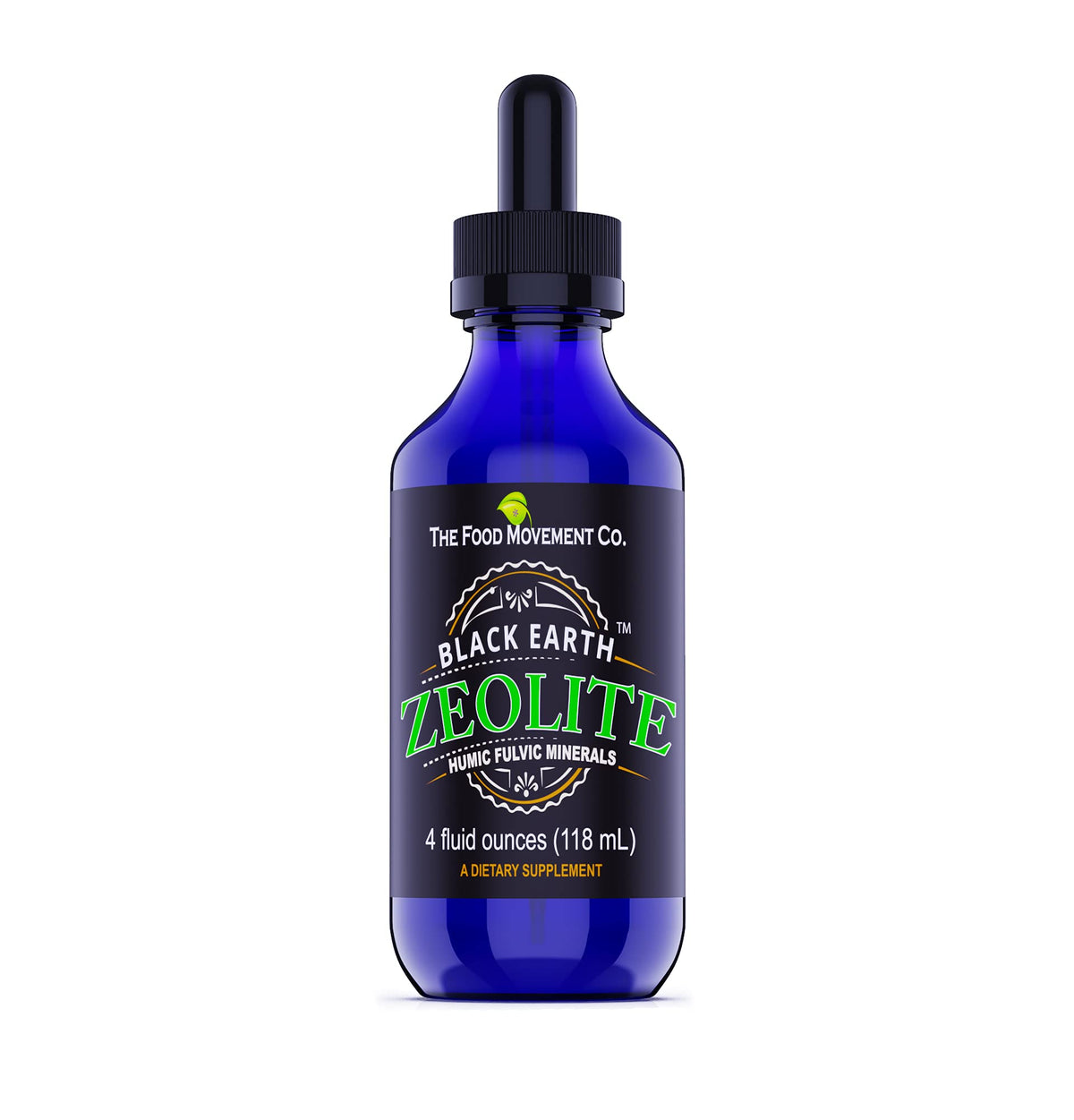 Black Earth Zeolite liquid drops 4 oz bottle