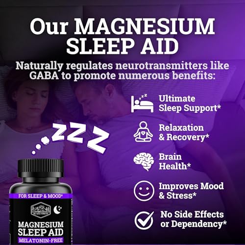 Black Forest Magnesium Sleep Aid bottle back with label
