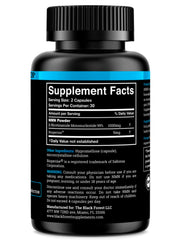 Close-up of label on Black Forest NMN 1000mg bottle