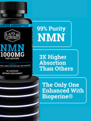 Supplement facts panel for Black Forest NMN