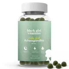 Bottle of Black Girl Vitamins Ashwagandha + Zinc Gummies