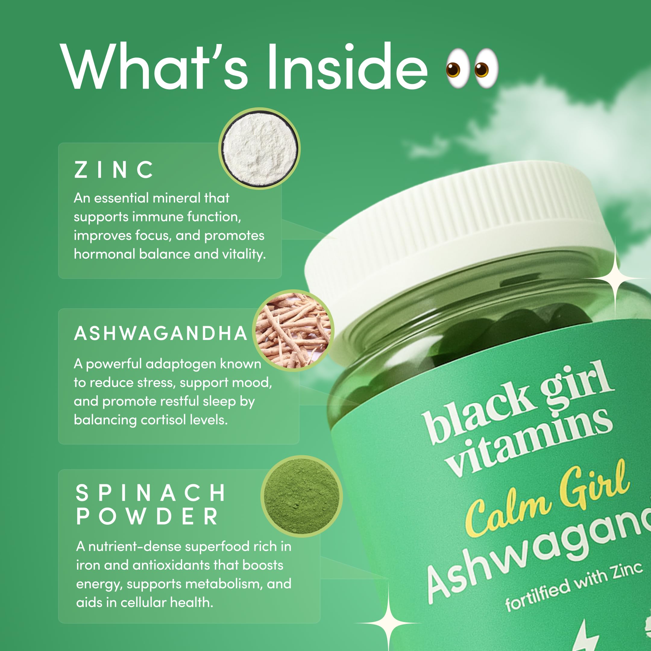 Close-up of orange Ashwagandha + Zinc Gummies